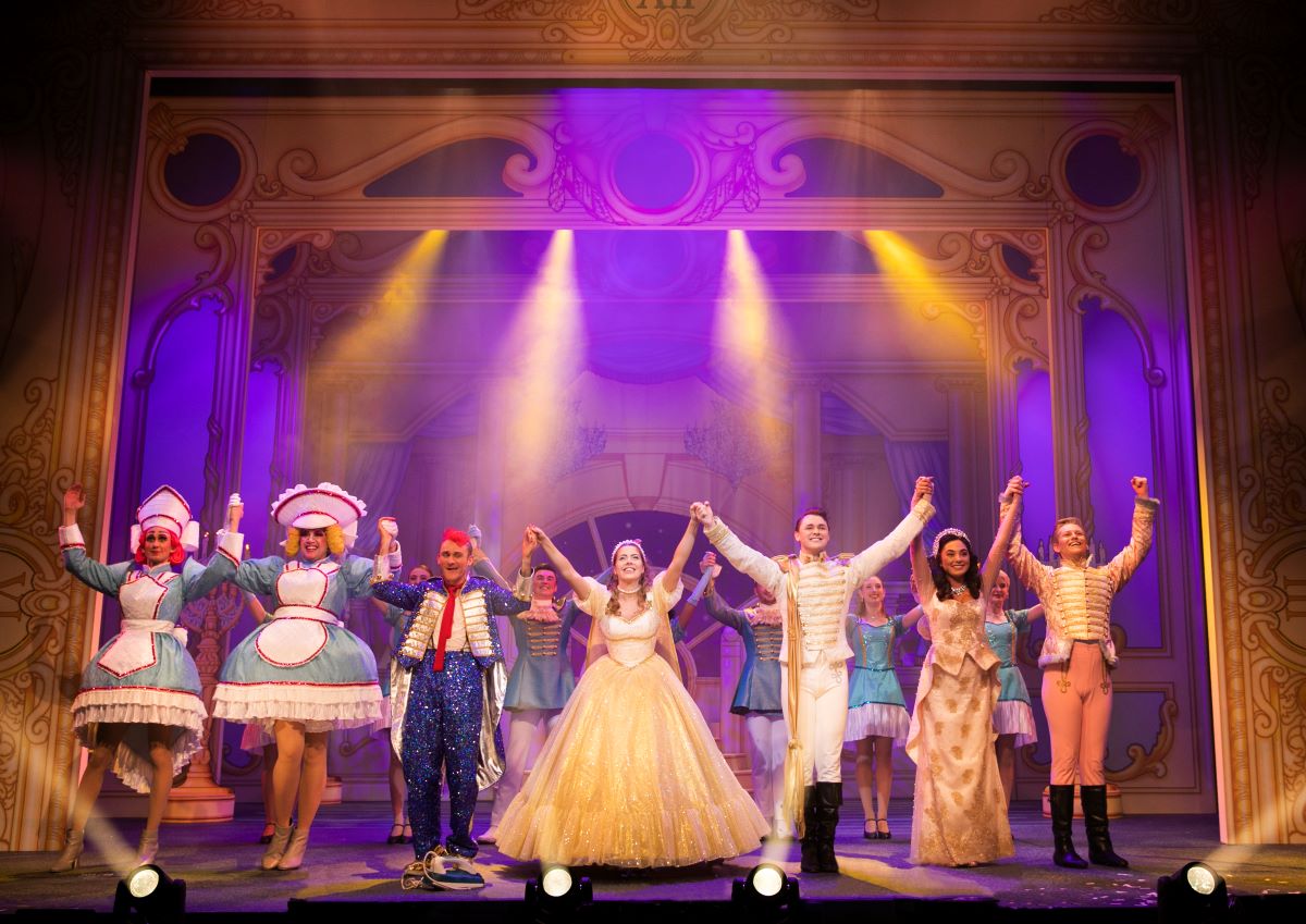 Cast bowing at end of Cinderella performance